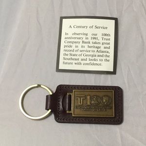 Rare!  100th Anniversary Trust Co. Keychain